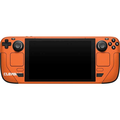 Clemson University Football Steam Deck Handheld Gaming Computer Skin