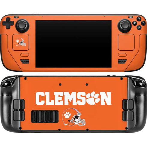 Clemson University Football Steam Deck Handheld Gaming Computer Skin