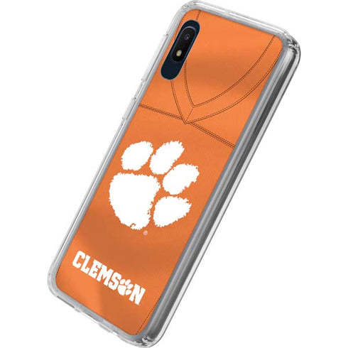 Clemson University Orange Jersey Galaxy A10e Clear Case