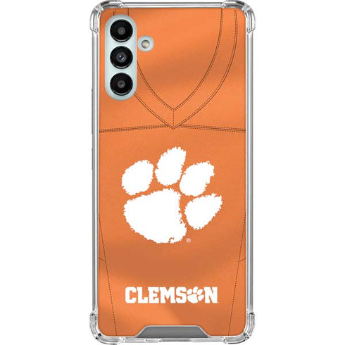 Clemson University Orange Jersey Galaxy A13 5G Clear Case