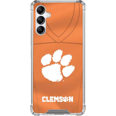 Clemson University Orange Jersey Galaxy A14 5G Clear Case