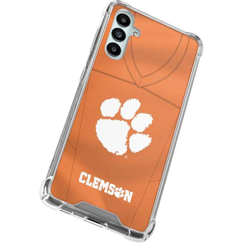 Clemson University Orange Jersey Galaxy A14 5G Clear Case