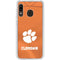 Clemson University Orange Jersey Galaxy A20 Clear Case