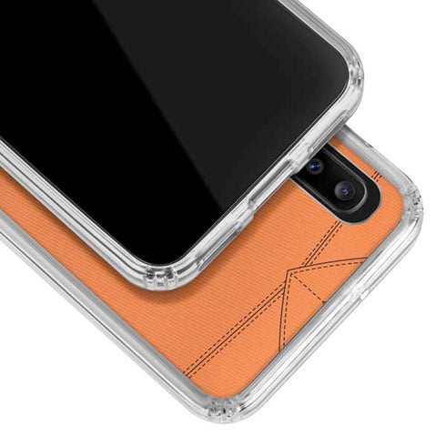 Clemson University Orange Jersey Galaxy A20 Clear Case