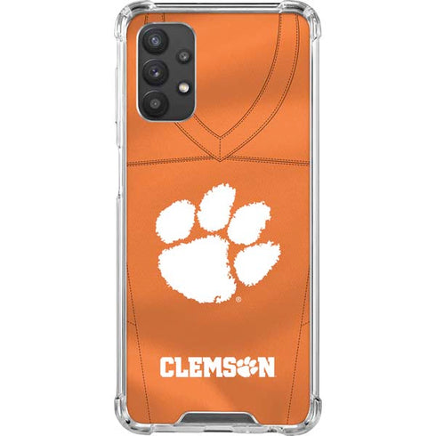 Clemson University Orange Jersey Galaxy A32 5G Clear Case