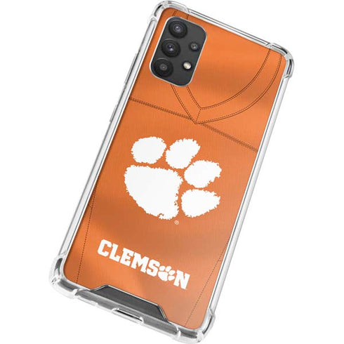 Clemson University Orange Jersey Galaxy A32 5G Clear Case
