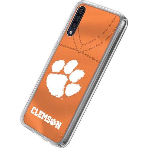 Clemson University Orange Jersey Galaxy A50 Clear Case