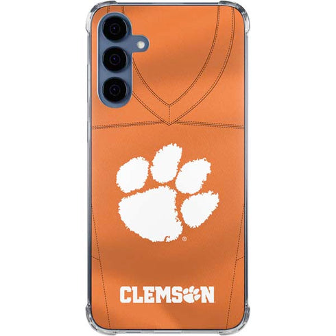 Clemson University Orange Jersey Galaxy A55 5G Clear Case