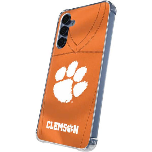 Clemson University Orange Jersey Galaxy A55 5G Clear Case