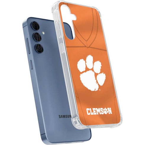 Clemson University Orange Jersey Galaxy A55 5G Clear Case