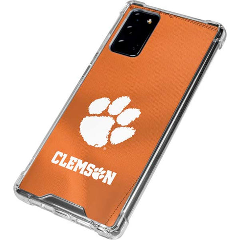 Clemson University Orange Jersey Galaxy Note20 5G Clear Case