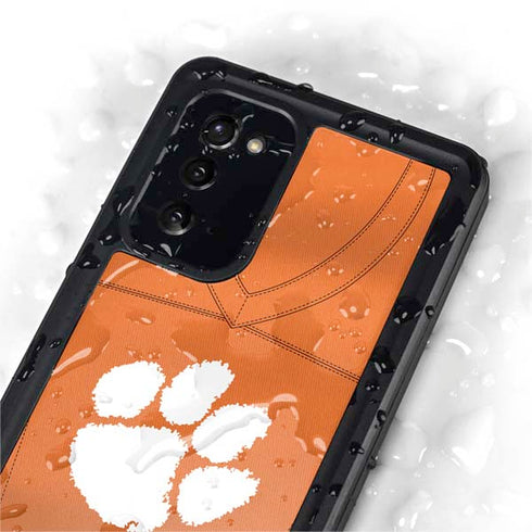 Clemson University Orange Jersey Galaxy Note20 5G Waterproof Case