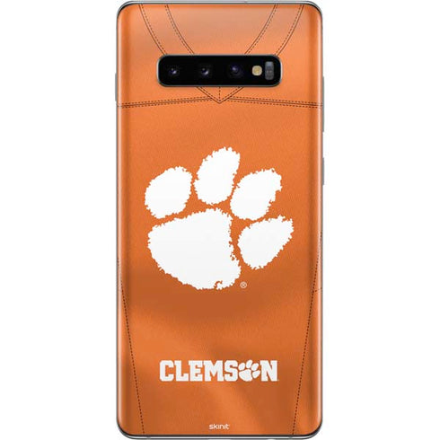 Clemson University Orange Jersey Galaxy S10 Plus Skin