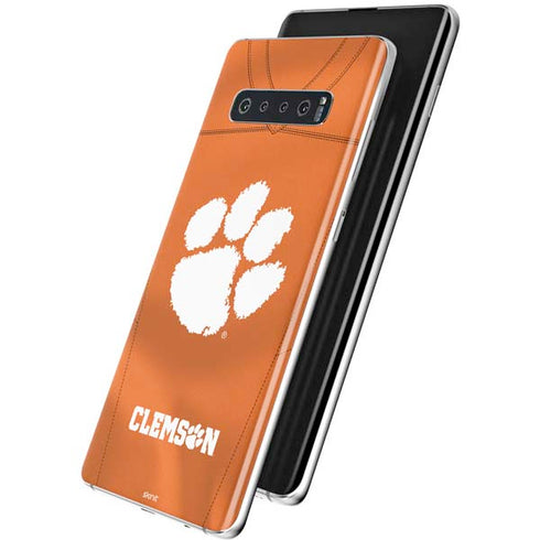 Clemson University Orange Jersey Galaxy S10 Skin