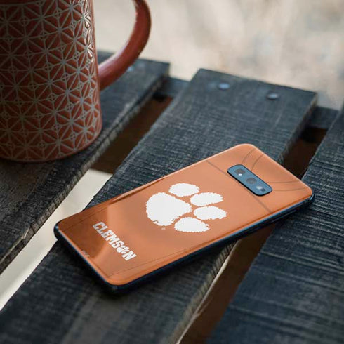 Clemson University Orange Jersey Galaxy S10e Skin