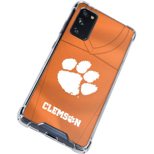 Clemson University Orange Jersey Galaxy S20 FE Clear Case