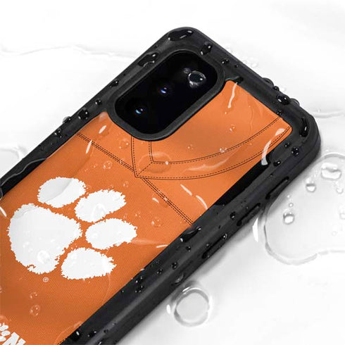 Clemson University Orange Jersey Galaxy S20 Waterproof Case