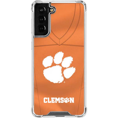 Clemson University Orange Jersey Galaxy S21 FE Clear Case