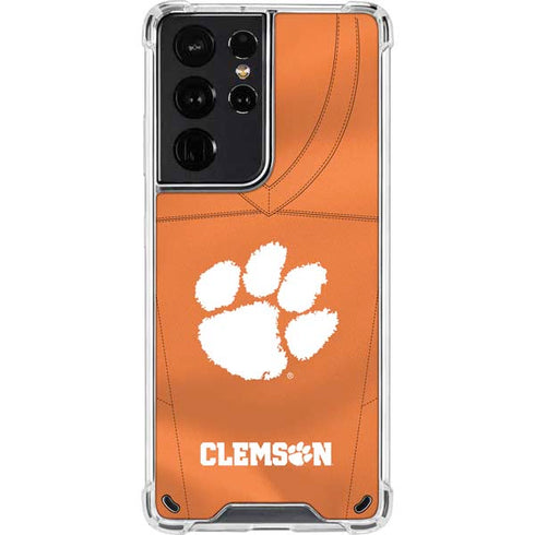 Clemson University Orange Jersey Galaxy S21 Ultra 5G Clear Case