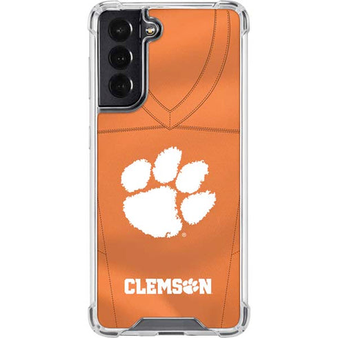 Clemson University Orange Jersey Galaxy S22 Clear Case
