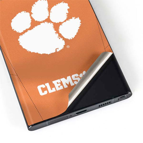 Clemson University Orange Jersey Galaxy S22 Ultra Skin