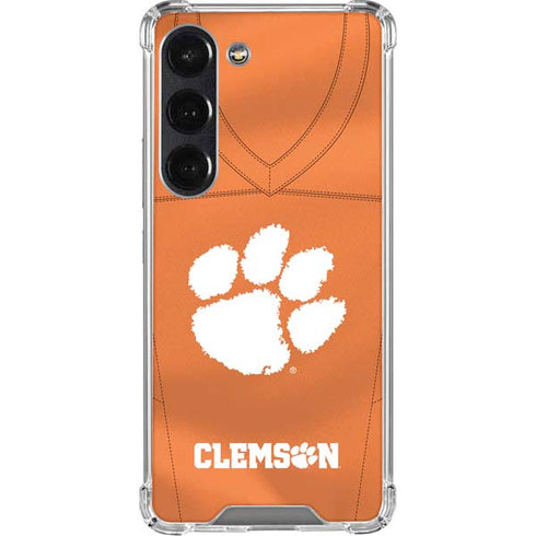 Clemson University Orange Jersey Galaxy S23 Clear Case