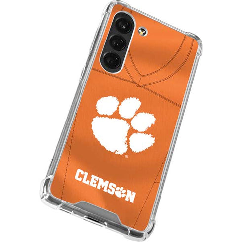 Clemson University Orange Jersey Galaxy S23 Clear Case