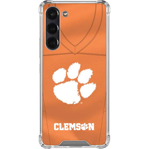 Clemson University Orange Jersey Galaxy S23 Plus Clear Case