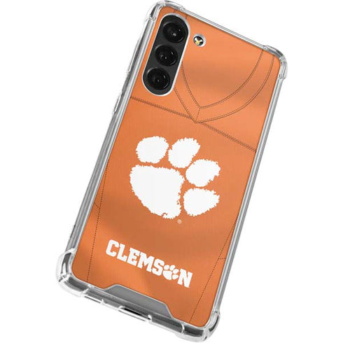 Clemson University Orange Jersey Galaxy S23 Plus Clear Case