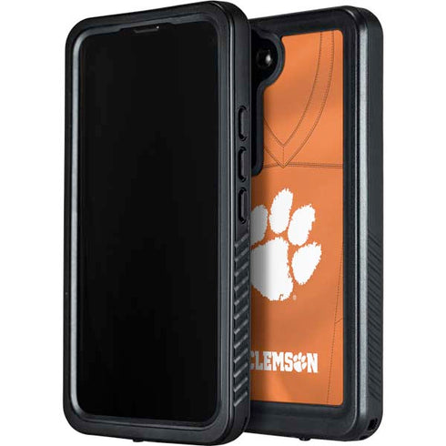 Clemson University Orange Jersey Galaxy S23 Plus Waterproof Case