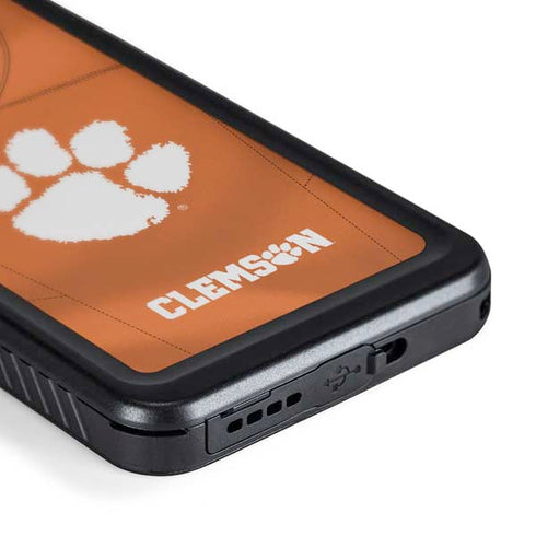 Clemson University Orange Jersey Galaxy S23 Plus Waterproof Case