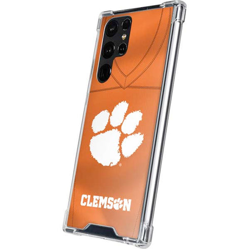 Clemson University Orange Jersey Galaxy S23 Ultra Clear Case