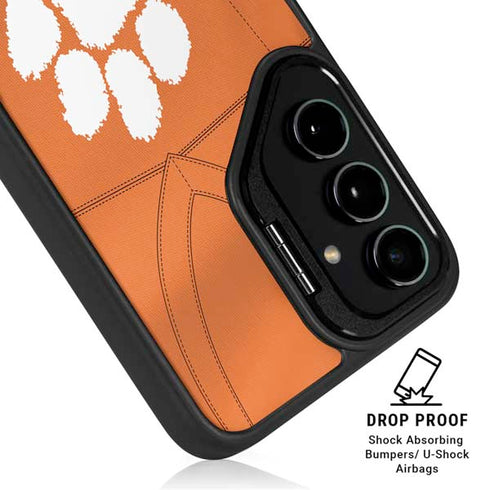 Clemson University Orange Jersey Galaxy S24 FE Kickstand Case