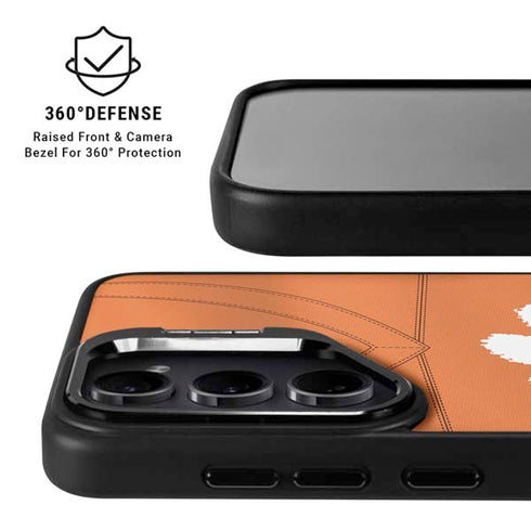 Clemson University Orange Jersey Galaxy S25 Kickstand Case