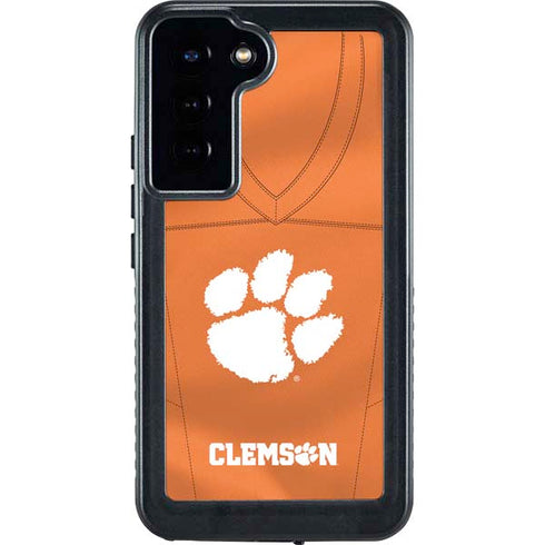 Clemson University Orange Jersey Galaxy S24 Plus Waterproof Case