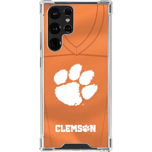 Clemson University Orange Jersey Galaxy S24 Ultra Clear Case