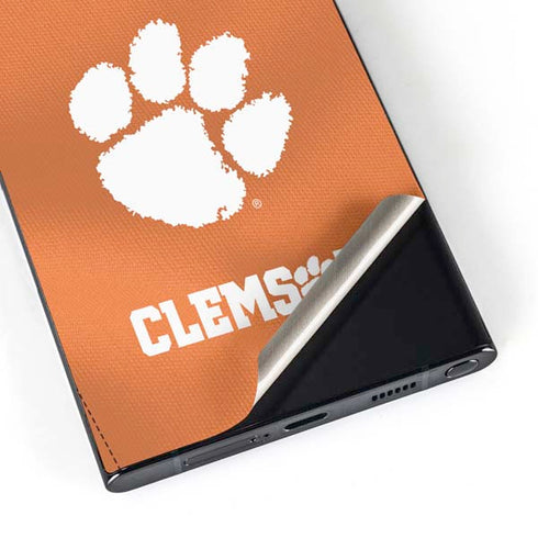 Clemson University Orange Jersey Galaxy S25 Ultra Skin