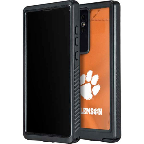 Clemson University Orange Jersey Galaxy S24 Ultra Waterproof Case
