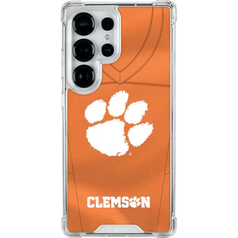 Clemson University Orange Jersey Galaxy S25 Ultra Clear Case