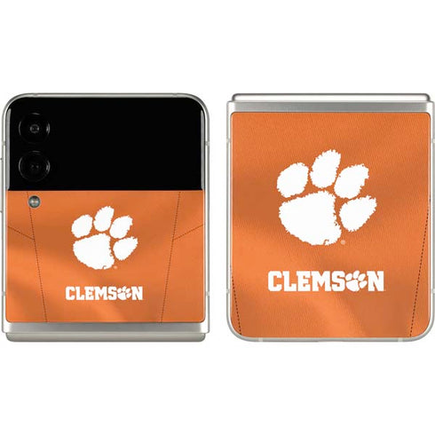 Clemson University Orange Jersey Galaxy Z Flip3 5G Skin