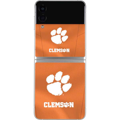 Clemson University Orange Jersey Galaxy Z Flip3 5G Skin