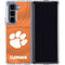 Clemson University Orange Jersey Galaxy Z Fold5 5G Clear Case