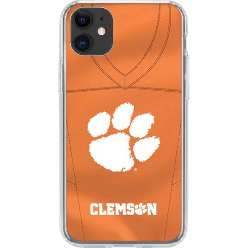 Clemson University Orange Jersey iPhone 11 Clear Case