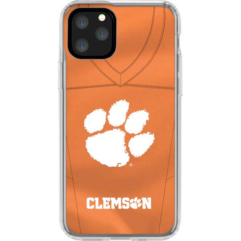 Clemson University Orange Jersey iPhone 11 Pro Clear Case