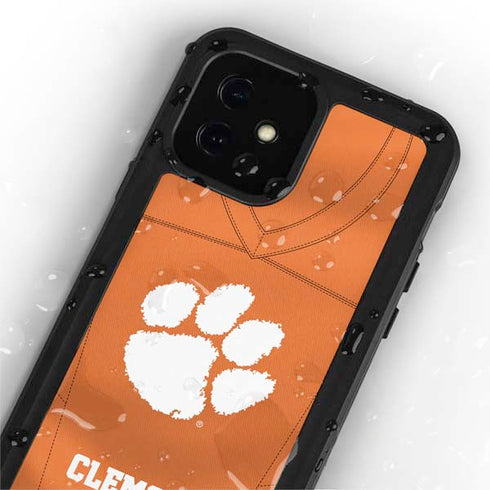 Clemson University Orange Jersey iPhone 12 Mini Waterproof Case