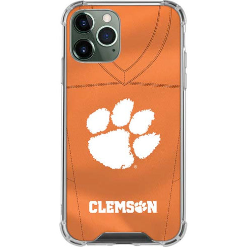 Clemson University Orange Jersey iPhone 12 Pro Max Clear Case