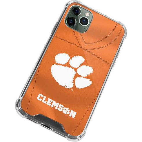 Clemson University Orange Jersey iPhone 12 Pro Max Clear Case