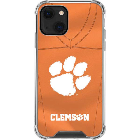 Clemson University Orange Jersey iPhone 13 Clear Case