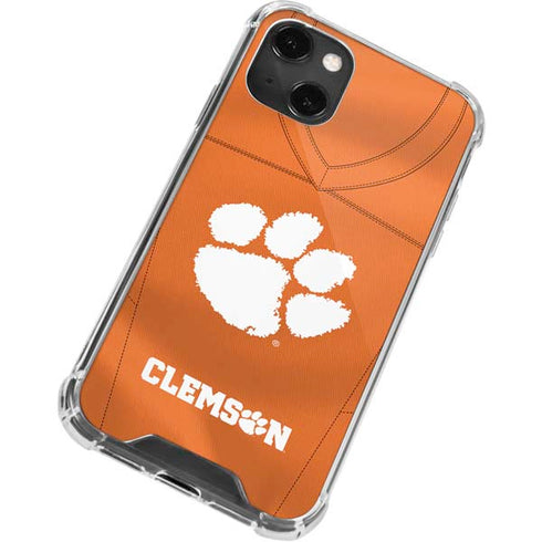 Clemson University Orange Jersey iPhone 13 Mini Clear Case