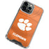 Clemson University Orange Jersey iPhone 13 Pro Max Clear Case